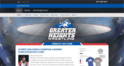 Desktop Screenshot of greaterheightswrestling.com